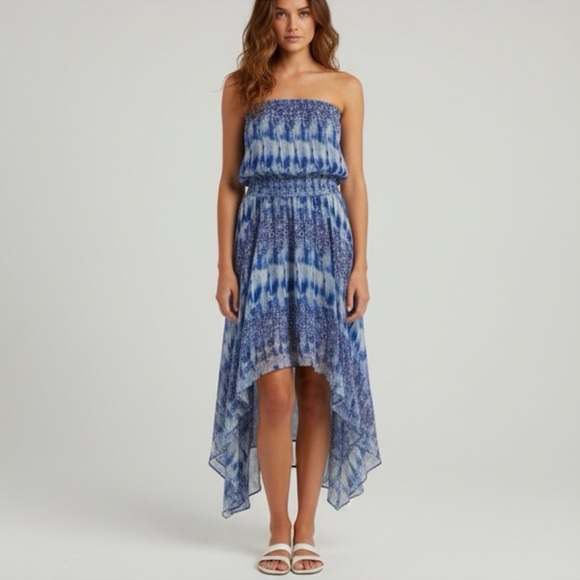 Ramy Brooks silk off shoulder dress size SP